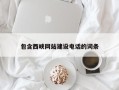 浮梁包含西峡网站建设电话的词条